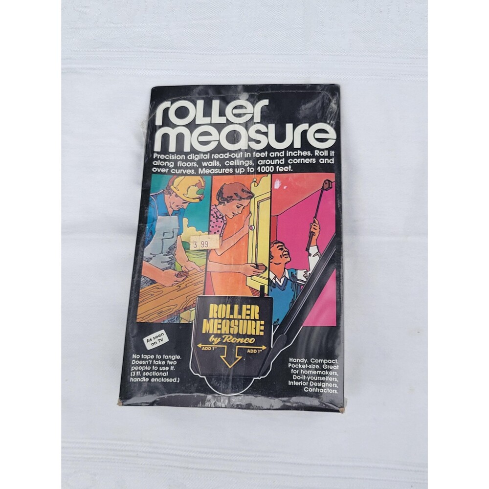 Vintage 1970s Rolling Tape Measure As Seen on TV New Old Stock